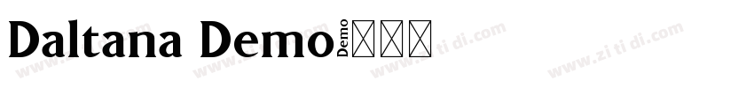 Daltana Demo字体转换